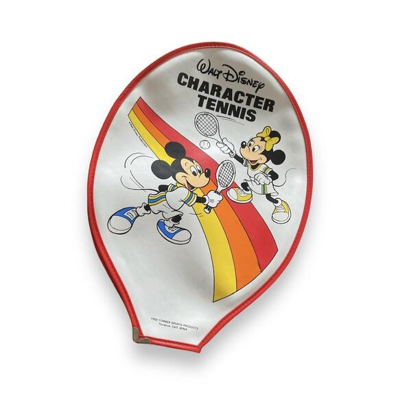Vintage Mickey and Minnie Tennis Rack Cover - Picture 1 of 5
